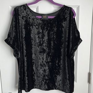 W5 Faux Velvet shirt